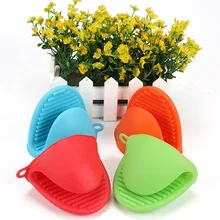 Один кусок Термостойкие Силиконовые Прихватки для духовки кулинарные ручки Нескользящие Силиконовые Прихватки E148