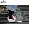 Pantoufles de requins, chaussures d'animaux d'hiver mignonnes pour adultes, baskets unisexes pour Couple, femmes et hommes, à la mode pour fête, carnaval, vacances, Kigurumis ► Photo 2/6