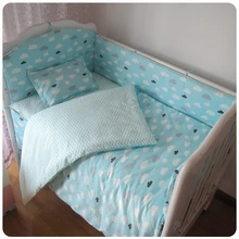 Промо-акция! 9 шт. весь набор мультфильм детские постельные принадлежности для кроватки наборы принадлежности для детской кроватки комплект, 4 бампера/лист/Подушка/одеяло