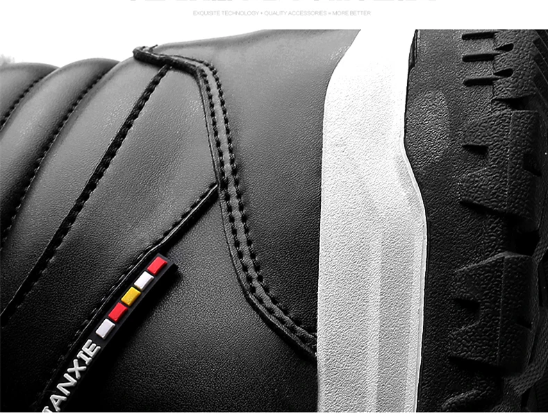 SERENE Brand Men's Boots Big Size Waterproof Male Leather Shoes Work Boot Warm Fur Winter Casual Snow Sneakers Mens Ankle Boots (9)