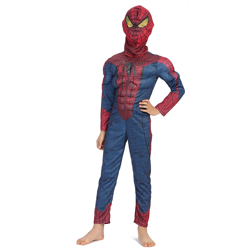 Red Spiderman Cosplay Costume for Children Clothing Sets Spider Man Suit Halloween Party Cosplay Costume for Kids Long Sleeve