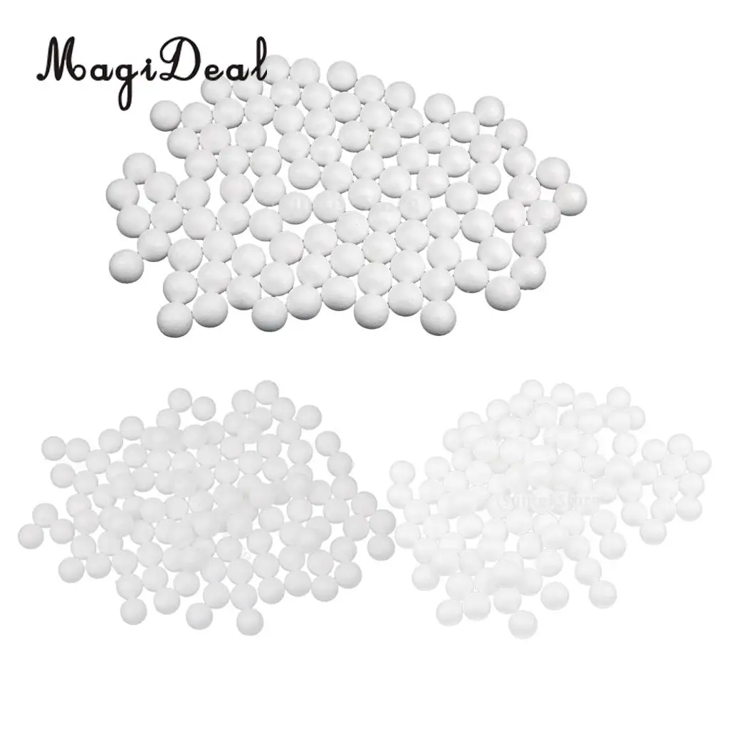 300x Modelling Polystyrene Styrofoam Foam Ball White Craft Balls DIY Kids Gifts Crafts Christmas Party Decoration 20mm 25mm 27mm