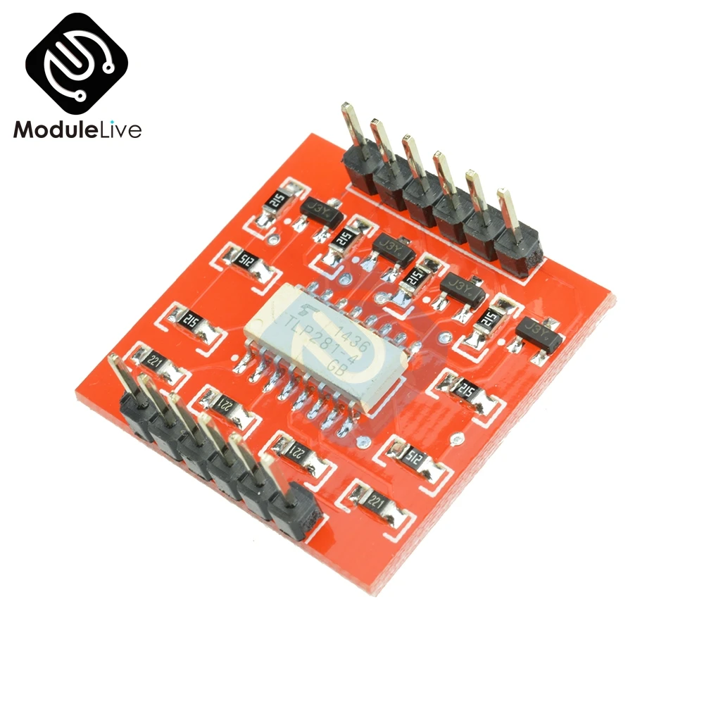 TLP281 4 канальный оптоизолятор IC модуль для Arduino Плата расширения высокий и низкий