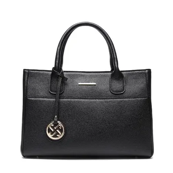 

Real leather handbags designer bags famous brand fashion ladies luxury bags Pure color Large capacity female bag