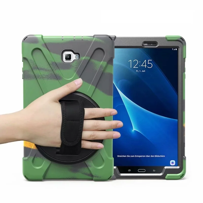 Чехол для Samsung Galaxy Tab A 9,7 дюймов SM-T550 T555 SM-P550 Чехол подставка длинный ремень плечо сверхмощный силиконовый Безопасный детский чехол