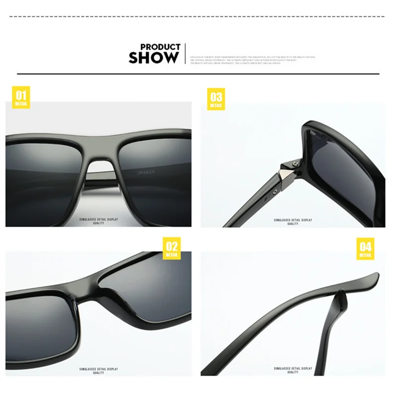 YOOSKE Ретро поляризационные солнцезащитные очки мужские классические брендовые дизайнерские солнцезащитные очки для вождения мужские прямоугольные солнцезащитные очки UV400