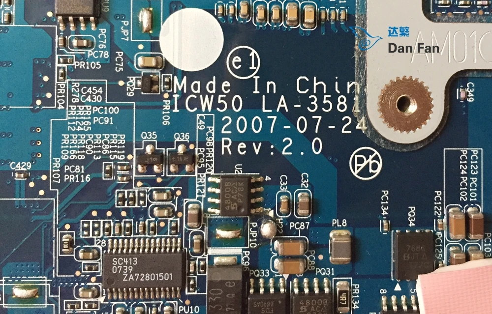LA 3581P для ACER Aspire 5520 7520 материнская плата ноутбука ICW50 MBAJ702003 100% протестированная