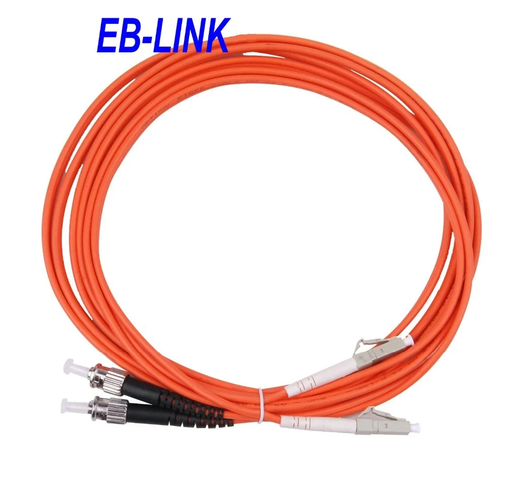 

100Meters LC/PC-ST/PC,OM2 Multimode 50/125,Duplex,LC to ST Optical Fiber Patch Cord Cable