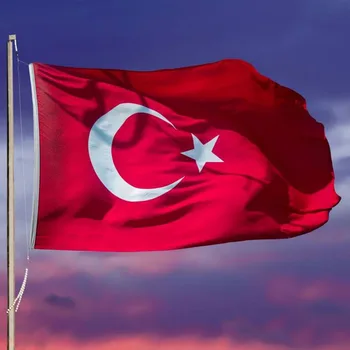 

90*150cm Turkey Flag 3*5ft Banner Turkish Home Decoration Hanging Country Flags