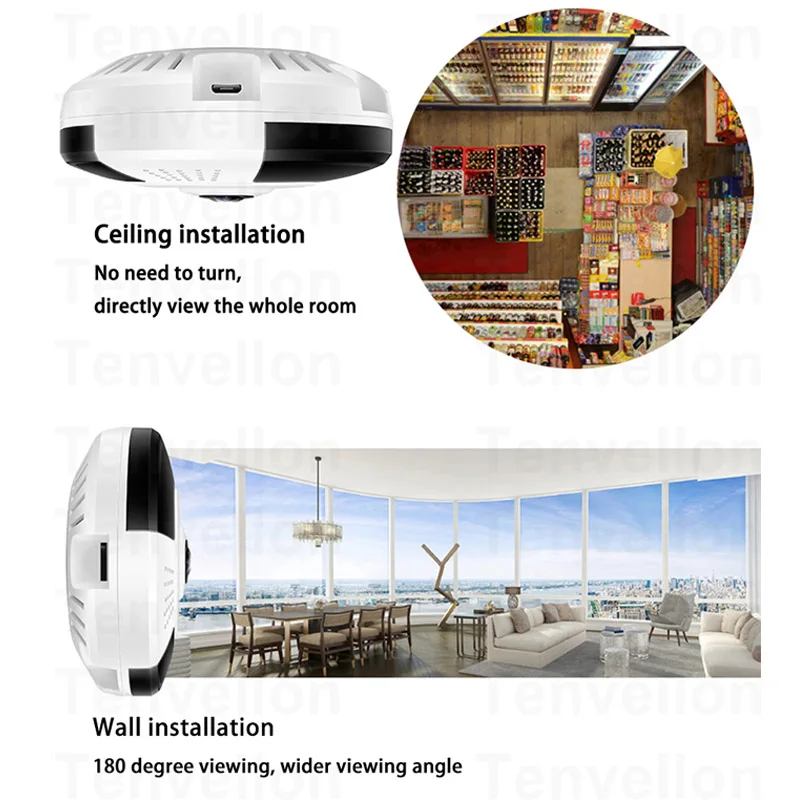HD 960P 3D VR Wi Fi Ip камера 360 градусов рыбий глаз 1 3 мегапиксельная панорамная мини