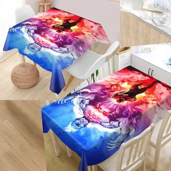 

Custom The Flash Table Cover Rectangular Home Protection Decoration Elegant Wedding Waterproof Oilproof Tablecloth