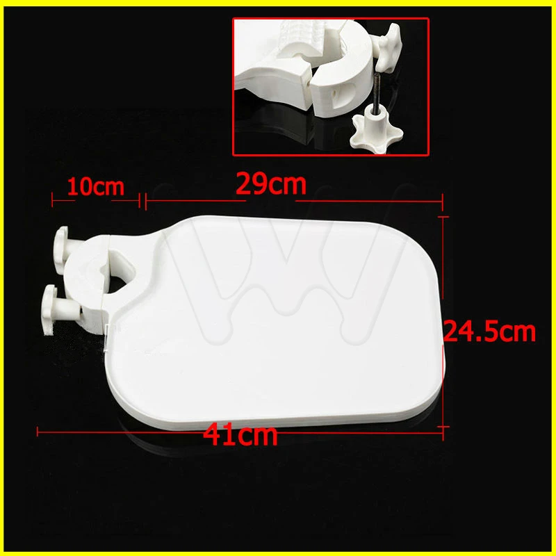 Dental Plastic Post Mounted Shelf Tray Table Dentistry Chair Accessories for Dental Chair unit (1)