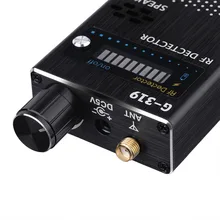 Популярный беспроводной детектор мобильного телефона Полный диапазон сигнала черный анти-детектор шпиона WiFi RF GSM устройство США/ЕС вилка 1-8000 МГц G319