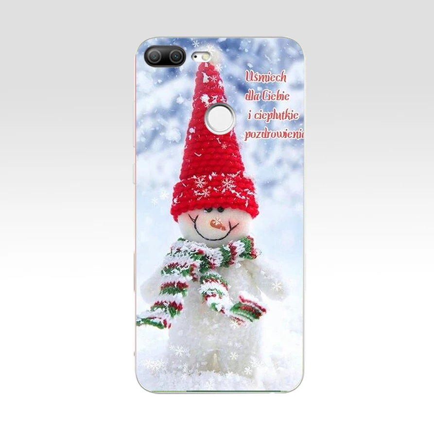 96SD новогодний Снеговик Красочный Рождественский подарок Мягкий Силиконовый ТПУ чехол для телефона для huawei Honor 8 9 Lite 8X p9 lite
