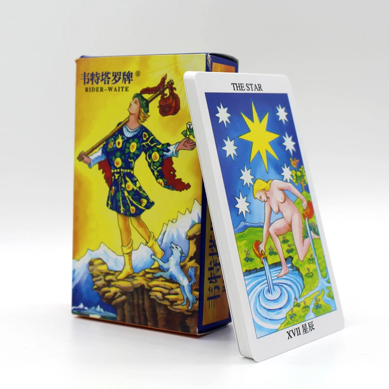 6 вариантов высокое качество карты Таро 78 карт/Набор дизайн карты Таро игра китайский/английский настольная игра, карты Таро