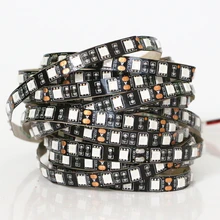 0,5-5 м 12 В ультрафиолетовый УФ светодиодный черный светильник, водонепроницаемый, не/IP65, для ночной рыбалки 395nm 60 Светодиодный s/M 5050 Белый/Черный PCB светодиодный светильник