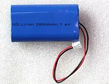 Pack de batteries Li-Ion rechargeables 7.4, 2600 v, 2200mah, 3200mah, 18650 mah, livraison gratuite