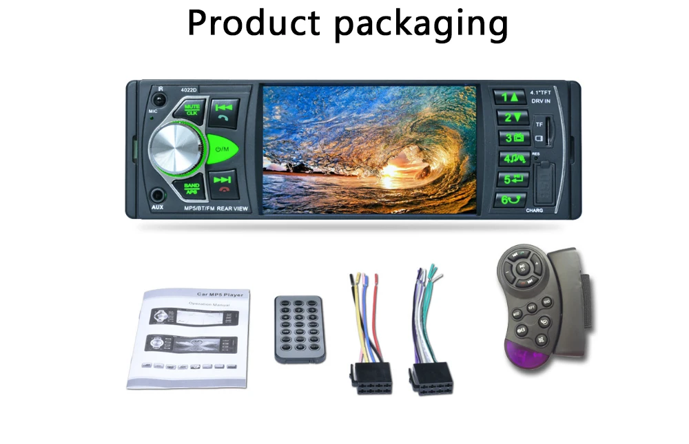 Rádio do Carro Ltbfm Bluetooth Autoradio Din Estéreo Auto Multimídia Mp5 Player tf Usb Mp3 Rádio Coche Áudio Vídeo 4022d 1 18 do carro estéreo auto multimídia mp5 player