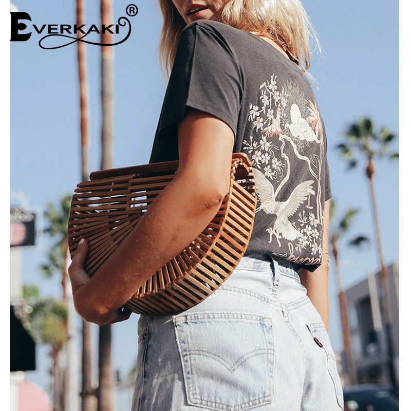 Kopen Everkaki Vintage t shirt Vrouwen Motorfiets Patroon Retro T shirt Tees Tops Korte Mouwen Boho Print Tee Shirt Zomer 2019