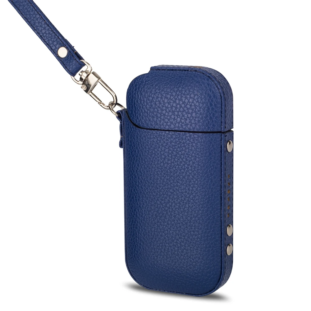 

Case Portable Accessories PU Leather Protective Holder Anti-knock Pocket Cover With Lanyard For IQOS II III