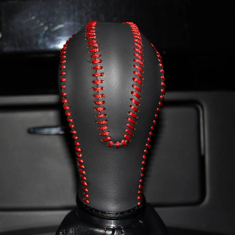 

Free Shipping High Quality Cowhide Top Layer Leather Automatic Gear Shift Collars Gear Cover For Infiniti FX35