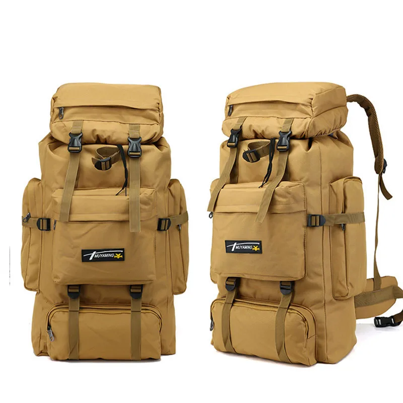70L тактическая Сумка военный рюкзак для альпинизма мужские дорожные уличные спортивные сумки Molle рюкзаки для охоты кемпинга рюкзак XA583WA - Цвет: Khaki