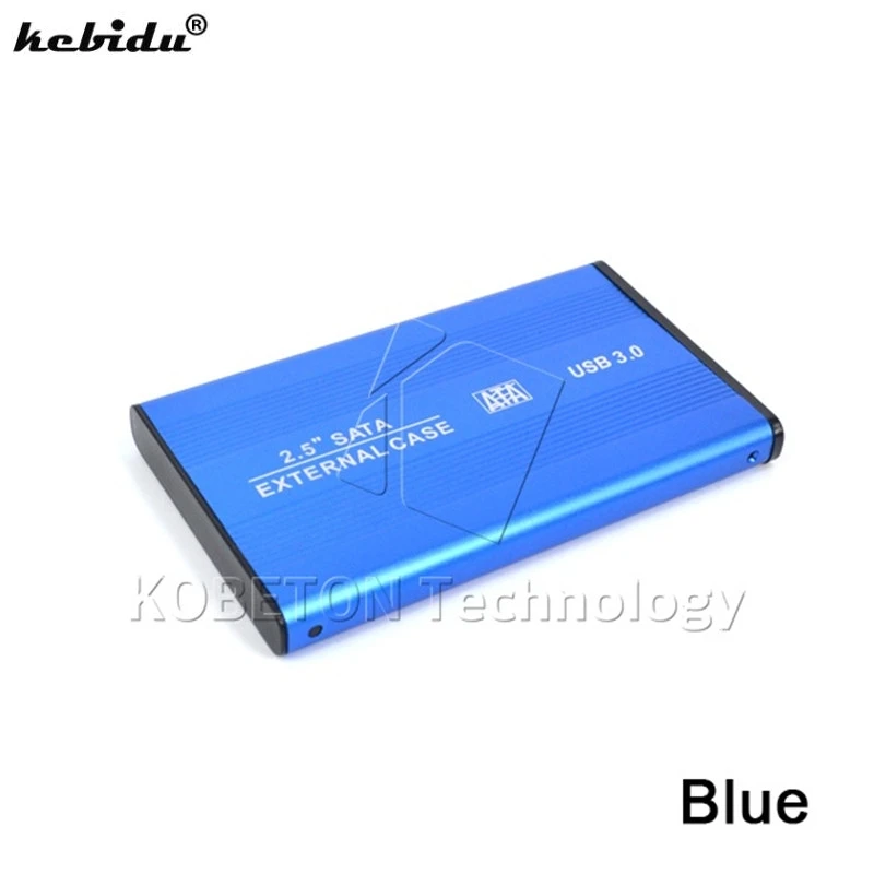 

kebidu Super Speed 2.5 Inch HDD Case Sata to USB 3.0 Hard Drive Disk SATA External Storage HDD Enclosure Box with USB Cable Hot