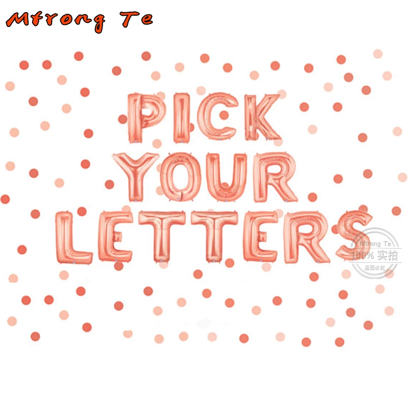 16 inch name A-Z Optional Letter Balloon Rose Gold Silve Gold Aluminum Foil Birthday Wedding Party Decoration suppliers Aluminum Foil Balloon