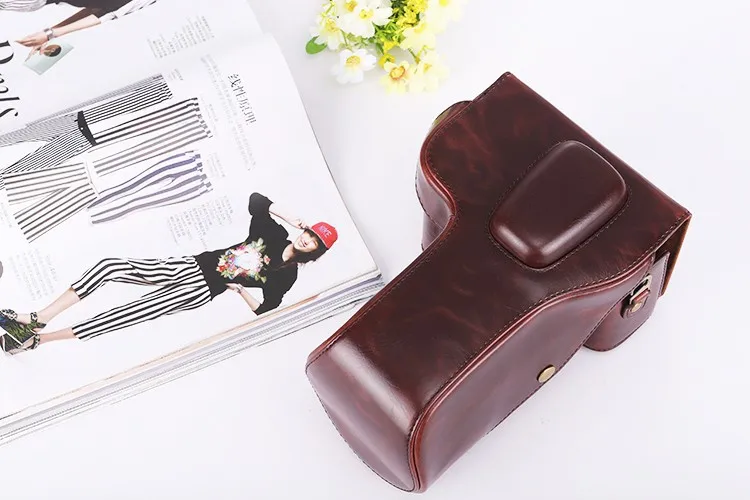 New Retro Vintage PU Leather Camera case For Nikon D3100 D3200 D3300 cover pouch bag Fit 18-55mm 18-105mm Lens