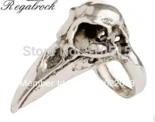 Regalrock Горячее предложение модное кольцо с птичьим черепом - Цвет основного камня: Design B