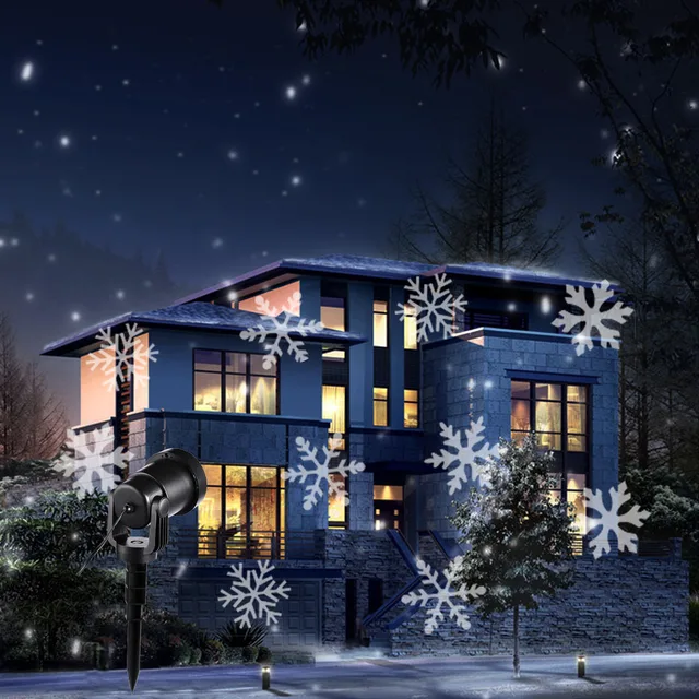 New Year Outdoor Christmas Light Projector Snow Lamps New Year Outdoor Christmas Light Projector Snow Lamps Snowflake Led Stage For Party Landscape