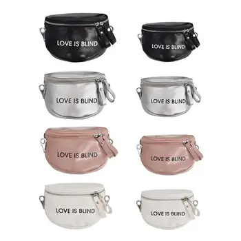 

2018 Luxury Brand Design Waist Bag Women Fashion Waist Fanny Pack Bags Pu Leather Chest Belt Handbag Pink Black Crossbody Bag