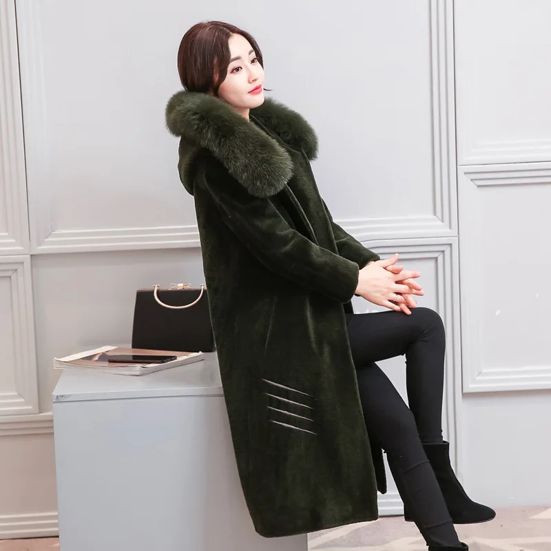 2018 New Hot Sale Woman Wool Coat High Quality Winter Jacket Women Slim Woolen Long Cashmere Coat Cardigan Jackets Elegant Blend