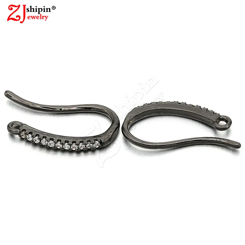 ZJSHIPIN новые серьги из латуни с микро инкрустированным фианитом ювелирные