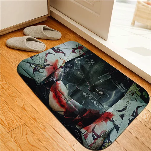 Аниме Suicid Squa Joker, напольный коврик, дверной коврик, нескользящий ковер, кровать для гостиной, дома, кухни, напольный коврик для улицы - Цвет: Style 7