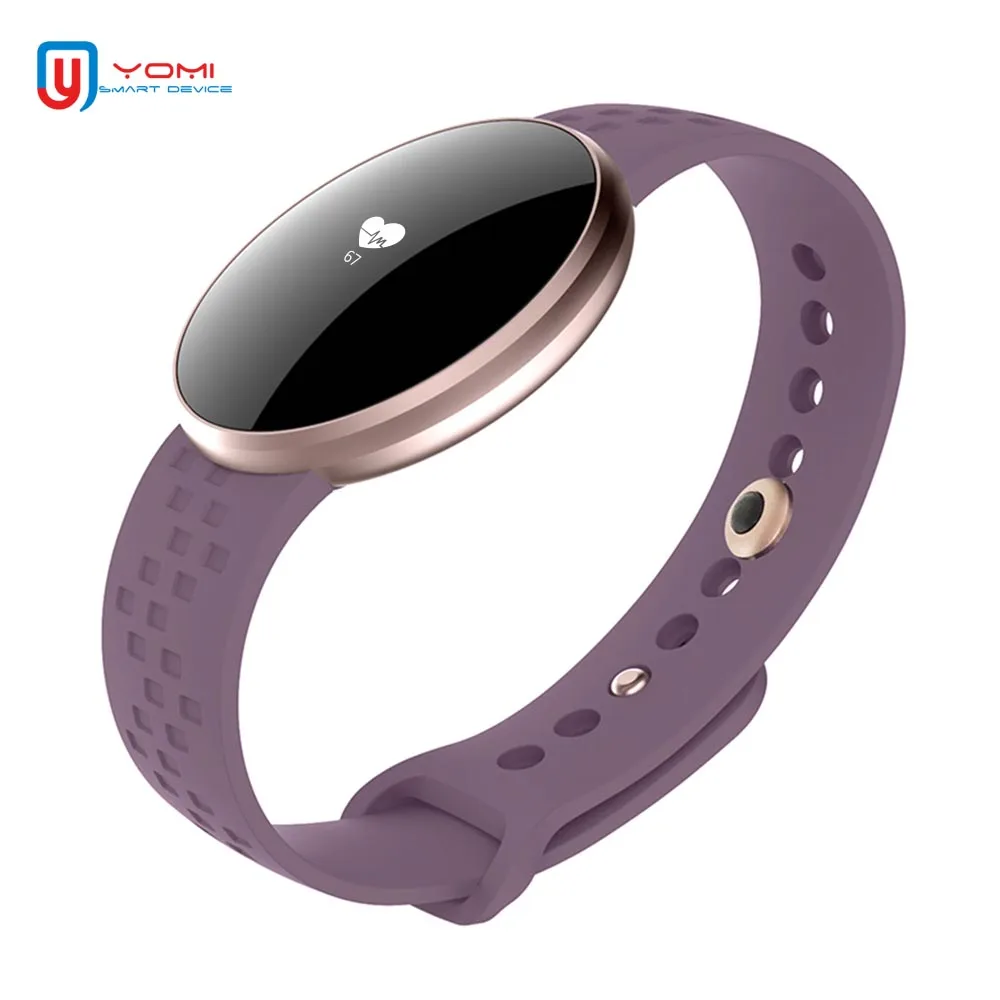 

2018 Smart Bracelet Fashion Watch With Heart Rate Monitor IOS Android Fashion Design Silica Strap Smart Fitness Watch for Women
