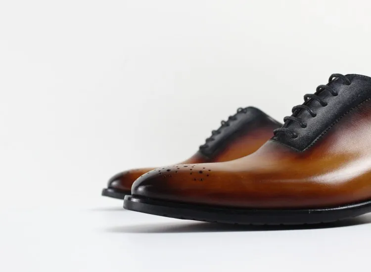 2019 Vikeduo ручной работы обувь на плоской подошве Роскошные Винтаж мужские туфли оксфорды 100% пояса из натуральной кожи модные Свадебная