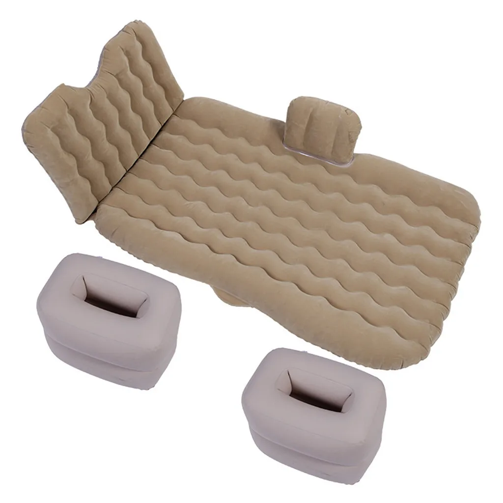 

Large Size Durable Car Back Seat Cover Inflatable Travel Car Mattress Air Bed Back Seat Sleep Rest Mat with Pillow/Pump #WL1