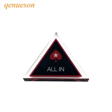 New Baccarat Texas Holdem Poker All In Button Triangle  Acrylic All In Button Texas Hold'em PokerStars ALL IN Poker Cards Guard 