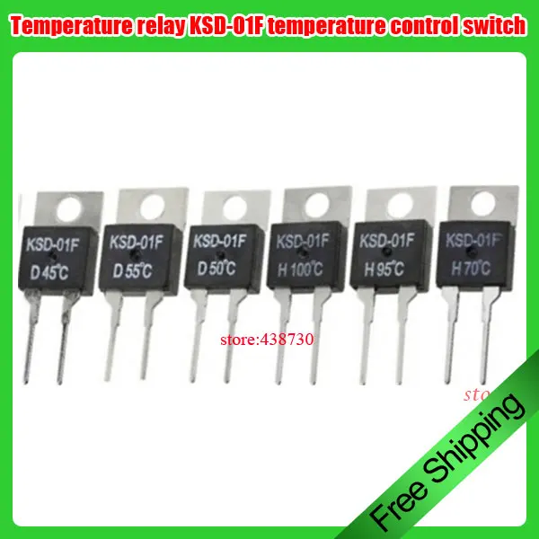 5pcs Temperature relay KSD 01F temperature control switch NO/NC thermal