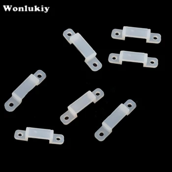 

Wonlukiy 10mm Soft Light Clamp Retaining Clips Silica Gel 10pcs Fixer Silicone Clip 10mm for 5030 5630 RGB LED Strip Light