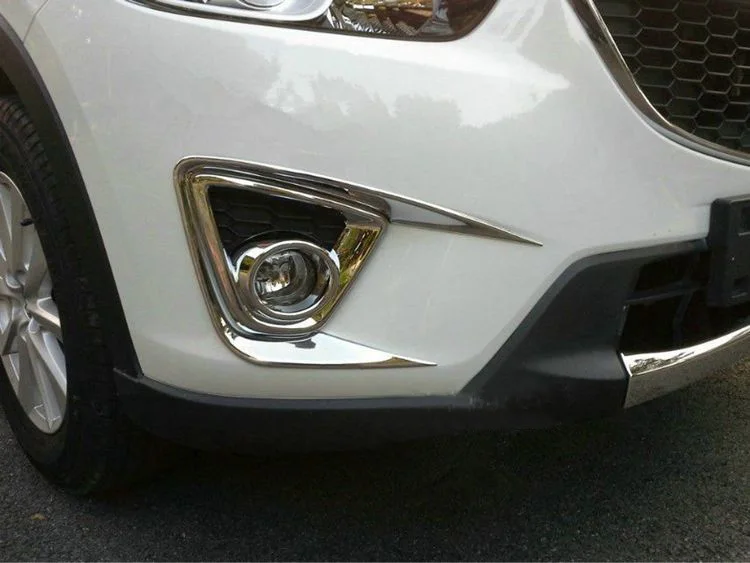 

2Pcs/Lot Chromium Styling Front Fog Lamp Cover Modified Car Styling For Mazda CX 5 Cx-5 Z2AAL078