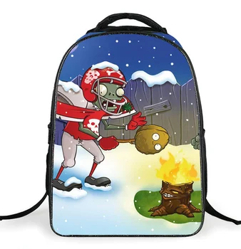 

16 inch Children's School Bag Plants VS. Zombies Bookbag Cartoon School Bag Kids Cartoon Schoolbag Mochila For Boys Girls