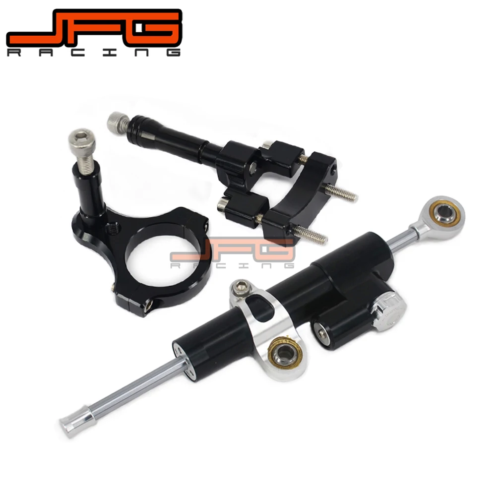 

CNC Steering Damper Stabilizer Linear Reversed Safety Control & Adapter Bracket For YAMAHA YZFR3 YZF-R3 YZF R3 2013 2014 2015