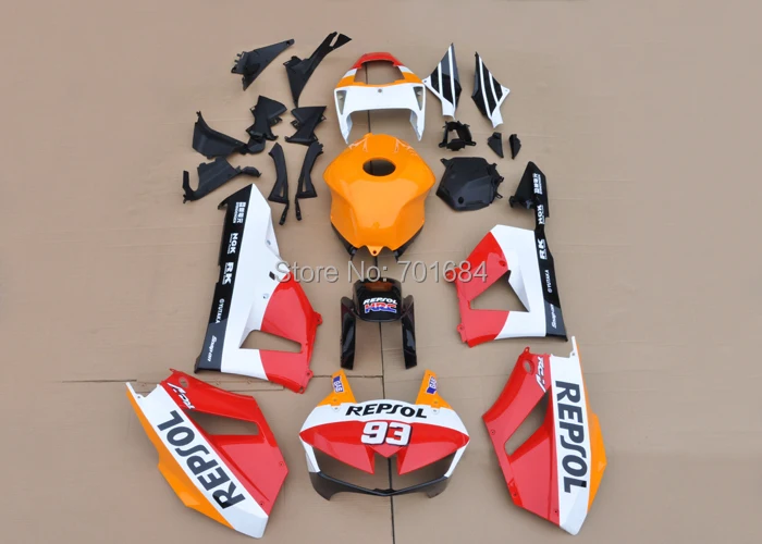 

Новое поступление, красная УФ-краска, обтекатель кузова ABS для Honda CBR 600RR F5 2013 13 (3) [CK1247]