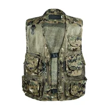 Рыболовный жилет, летняя мужская рабочая одежда, жилеты, Пешие прогулки, много карманов, Профессиональная фотография, жилет, разгрузка, куртки для мужчин, GA131