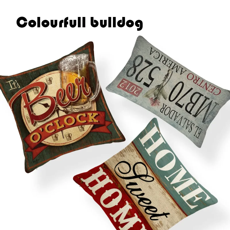 

Designs Sweet Home Shabby Chic Wood Cushion Covers Vintage Nostalgia Hanging Plate Pillow Sofa Seat 18 Inch Home Linen Almofada