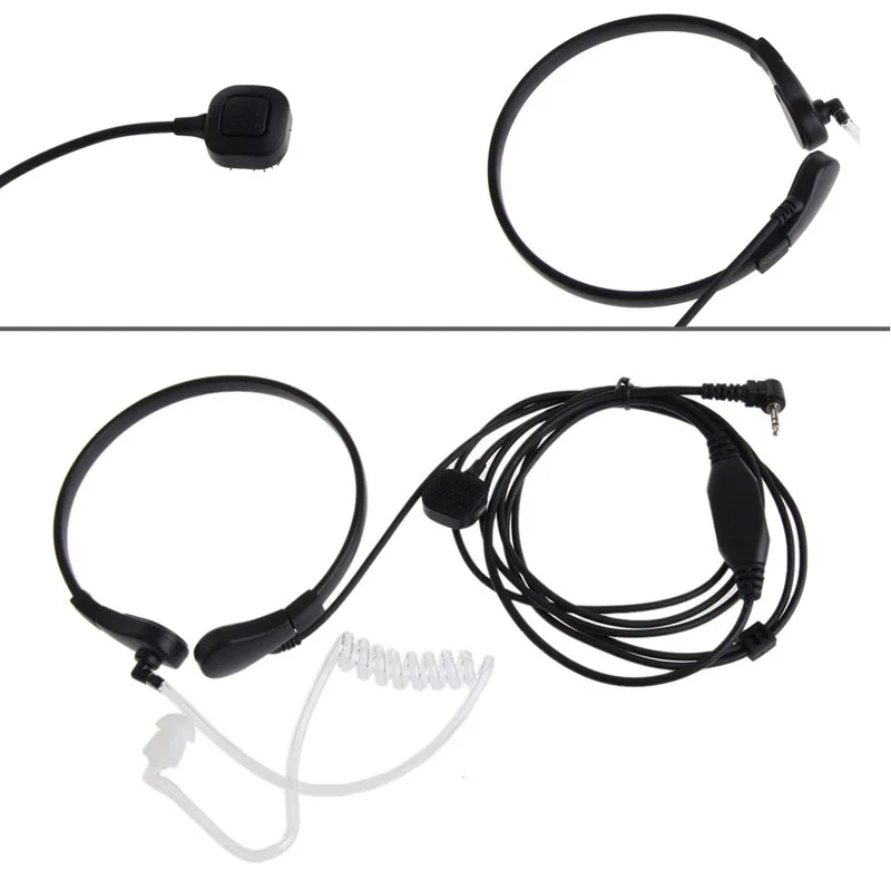 2.5mm Throat MIC Earpiece Headset PTT for Motorola CB Radio TLKR T3 T4 T5 T5428in Parts