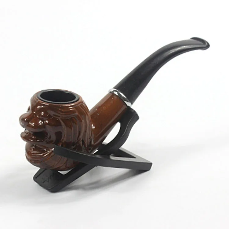 

Free shipping 1pcs Lion design resin carving tobacco pipe Smoking pipes cf605