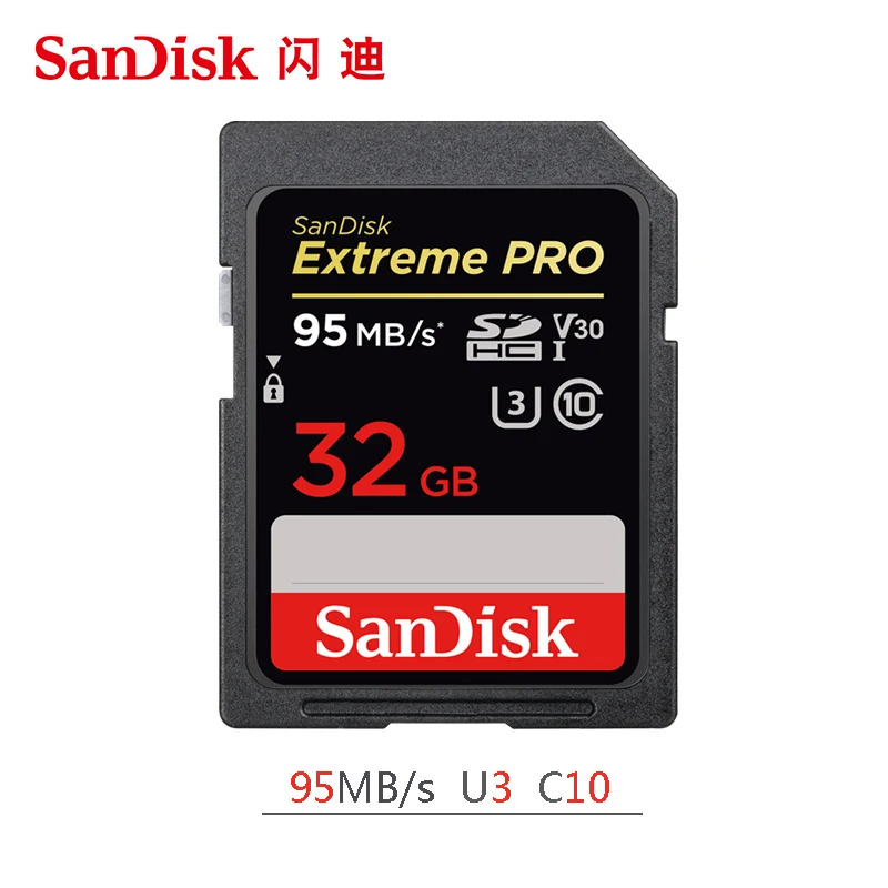 SanDisk SD карта для Камера 170 МБ/с. слот карт памяти 512 ГБ 256 128 Гб 64 оперативной 32